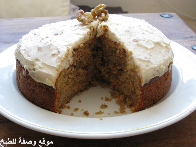 كيكة الجزر carrot cake recipe